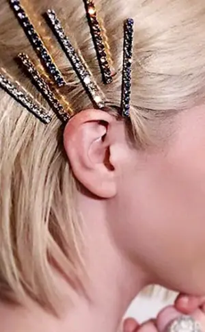 Frisuren mit Haarnadeln für kurze Haare