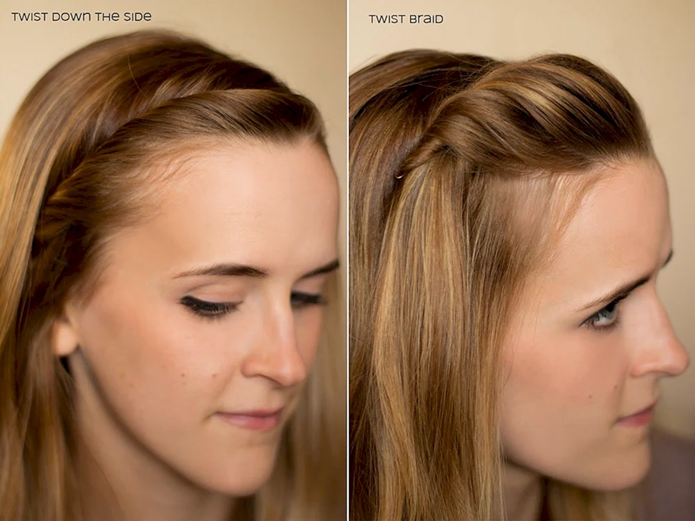 Frisuren mit festgestecktem Pony