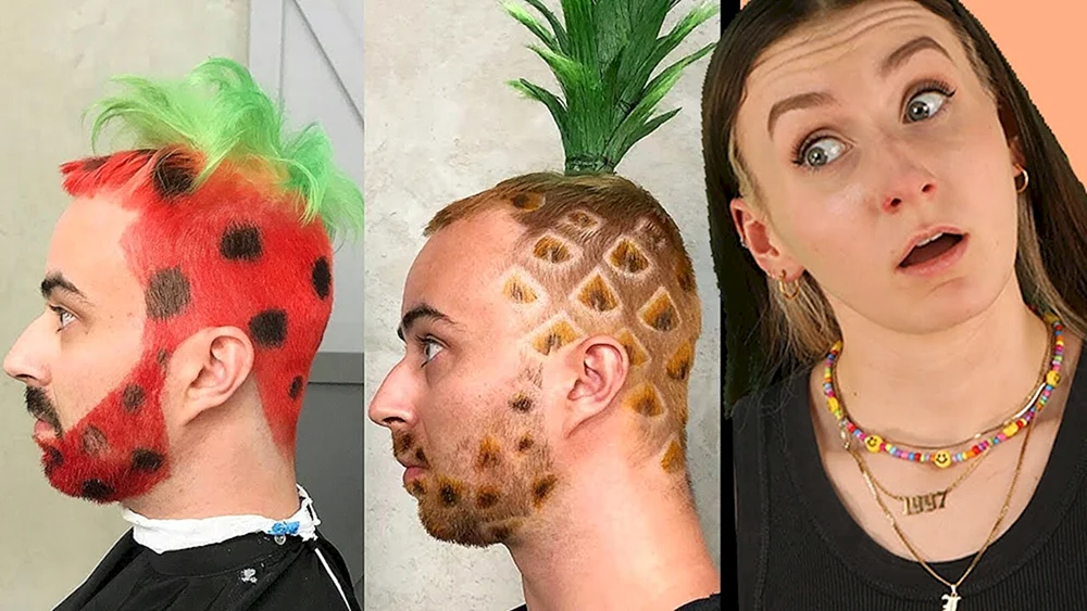 Ananas Haarschnitt