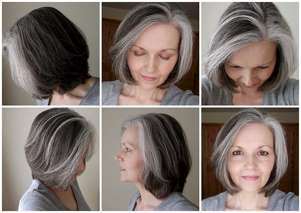 Backcombing für graues Haar