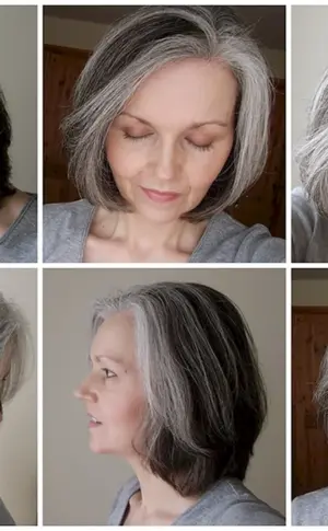 Graue Haartönung für graues Haar