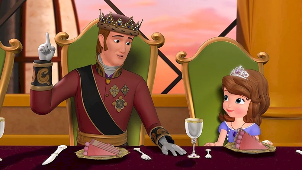 Prinzessin Sophia mit König Roland