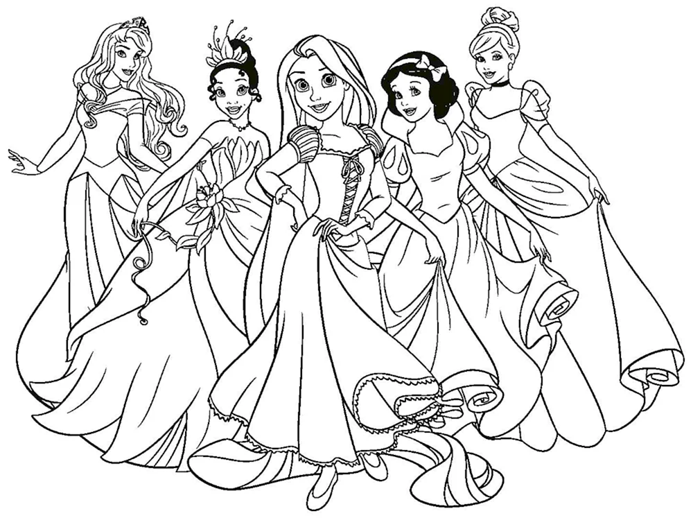 Disney Prinzessinnen ausmalen Disney