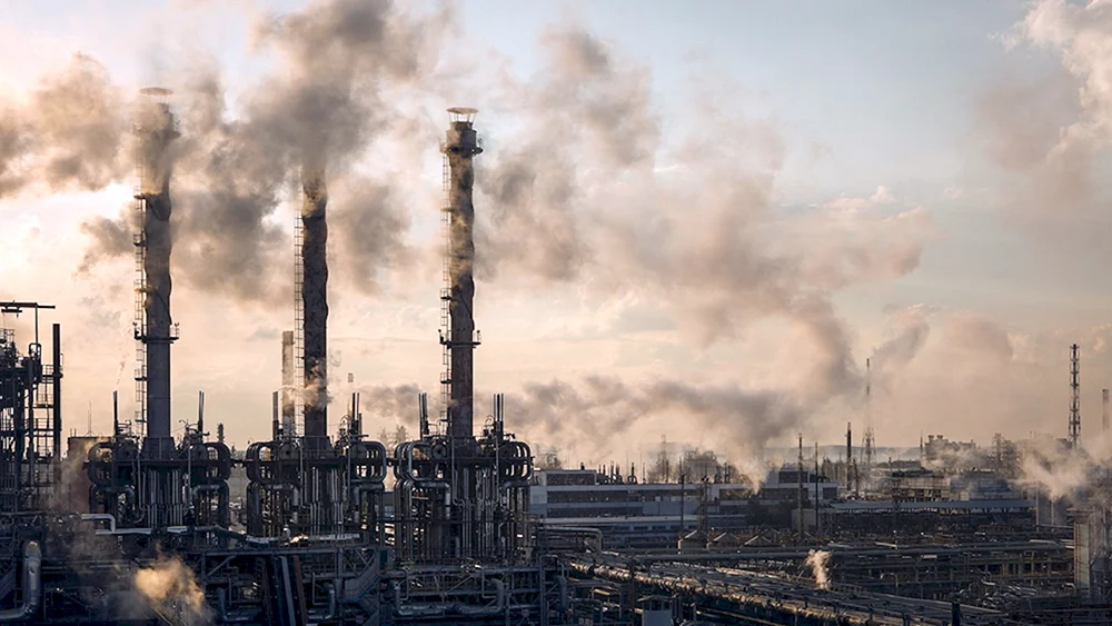 Düstere Industrielandschaft