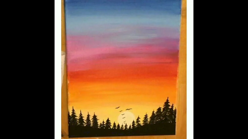 Bob Ross Gemälde Meer