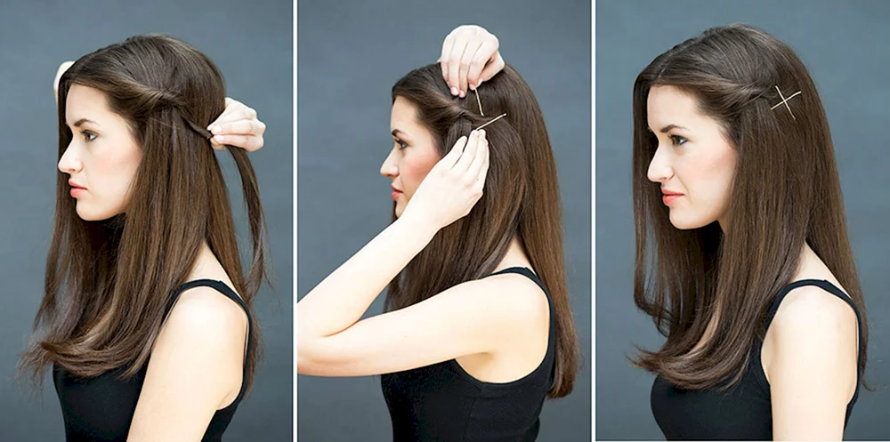 Schulfrisuren für mittleres Haar.