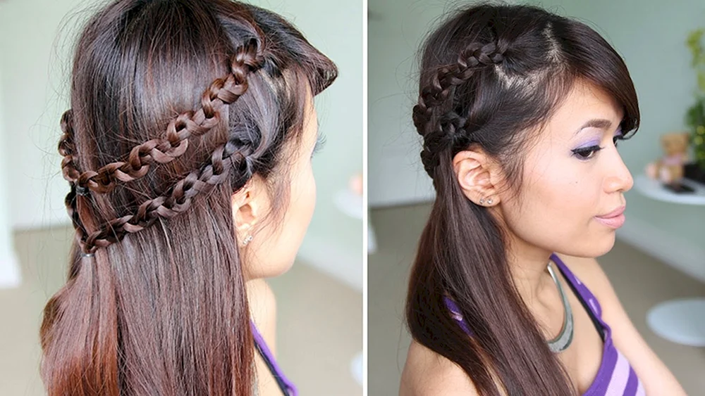 Einfache Frisuren für mittleres Haar