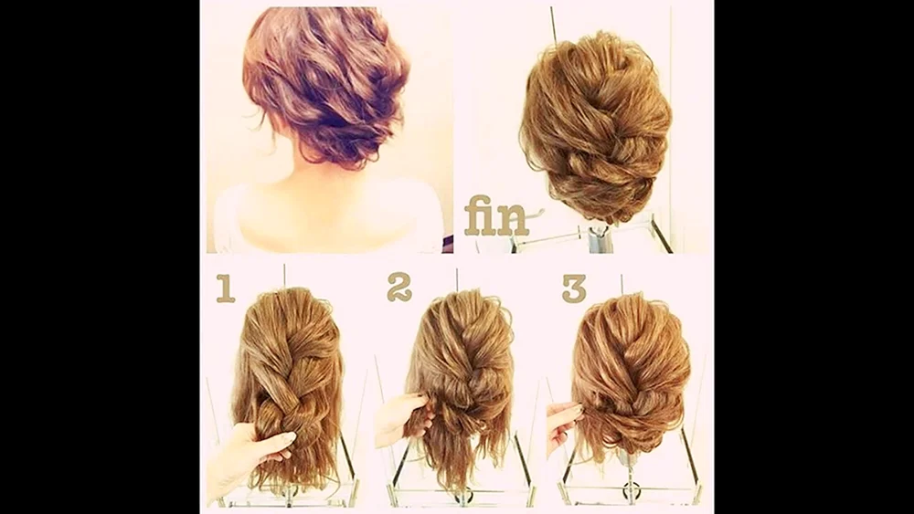 Einfache Abendfrisuren für mittleres Haar