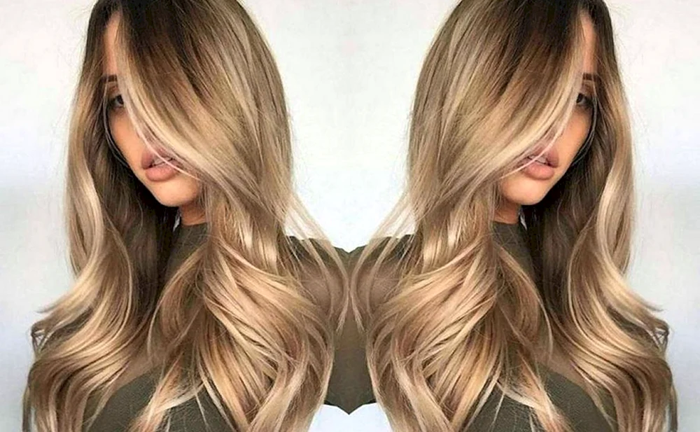 Weizen balayage balayage balayage Schattierung