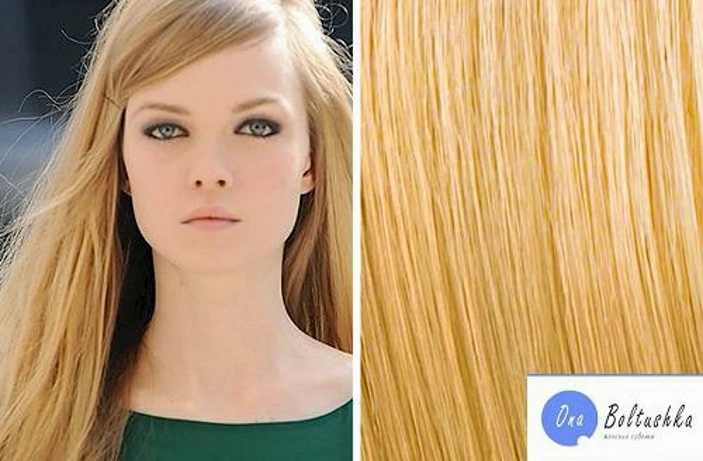 Weißes Weizenhaar Farbe