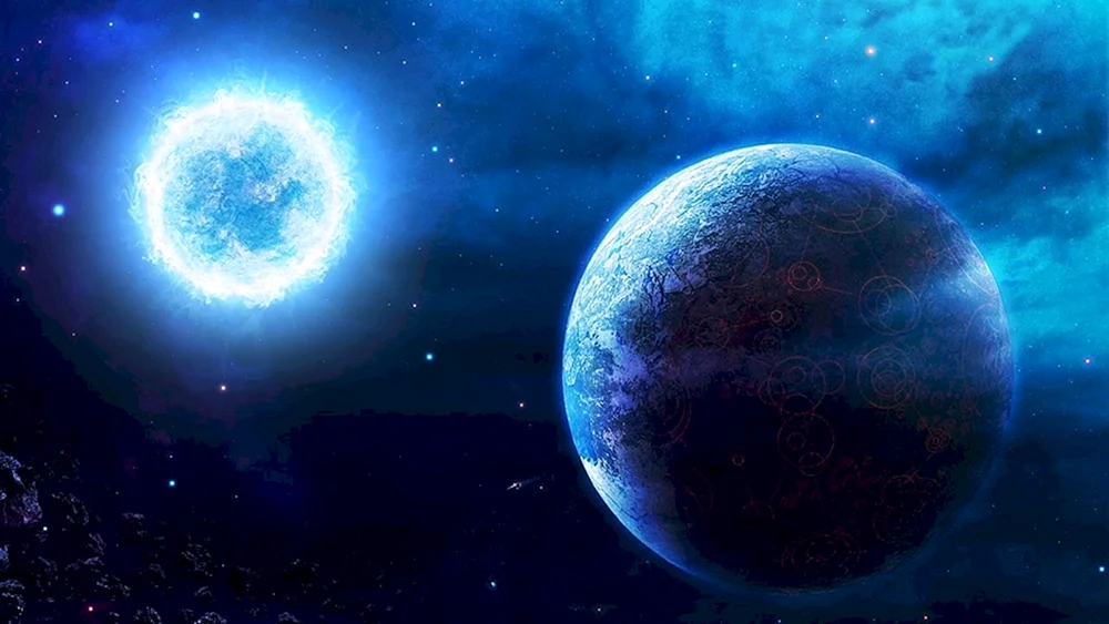 Sirius Stern im Weltraum