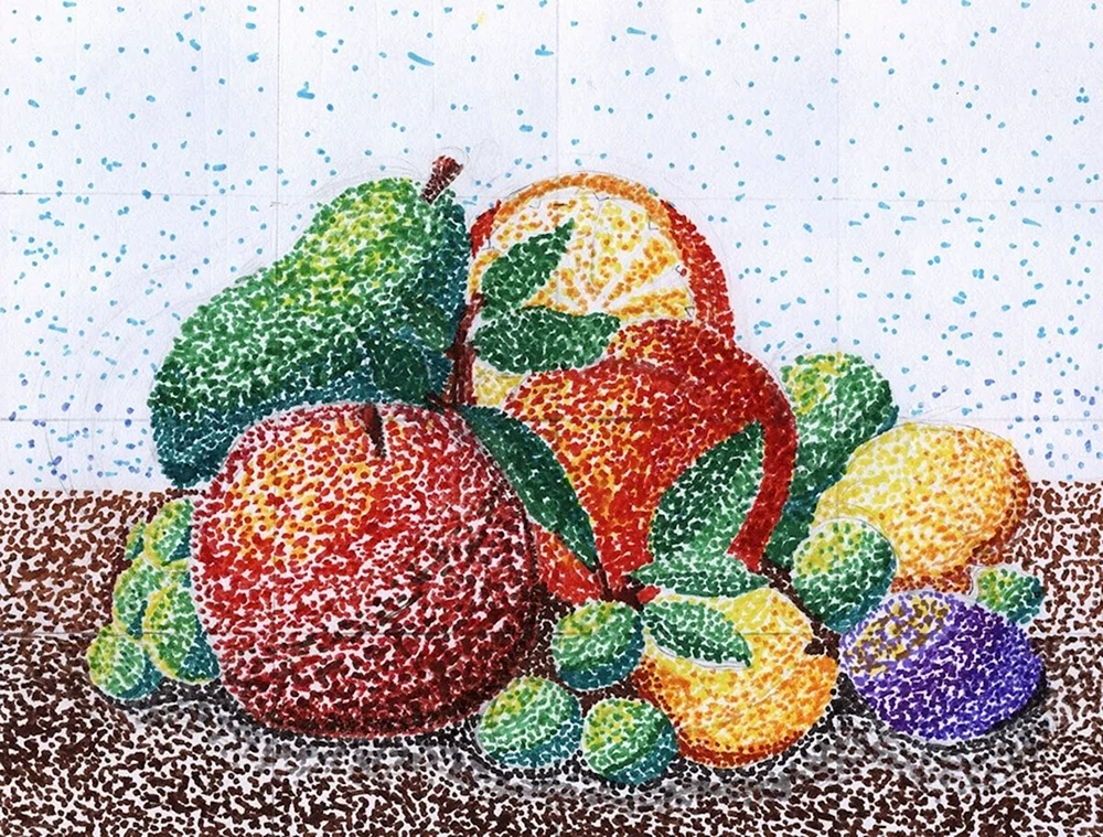 Pointillismus Paul Signac Obst