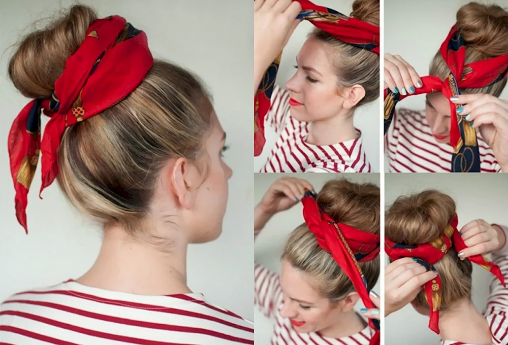 Bundle mit Schleife im Haar