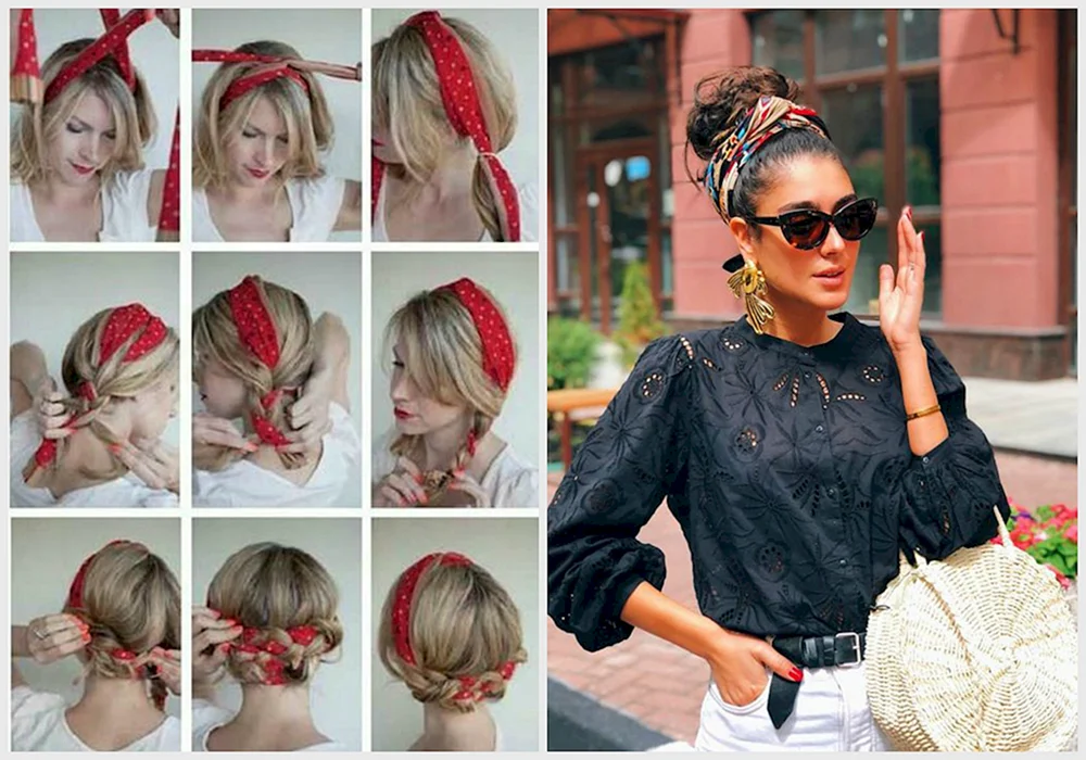 Bun mit Stirnband