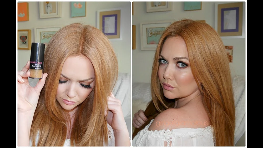 Pulverblondes Haar
