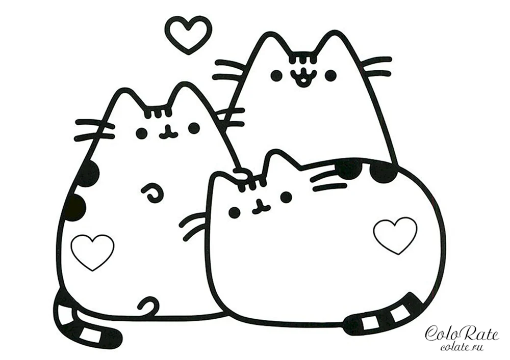 Pusheen Katze Malvorlagen