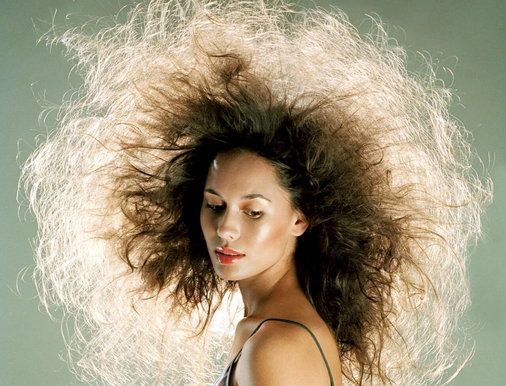 Flauschiges Haar