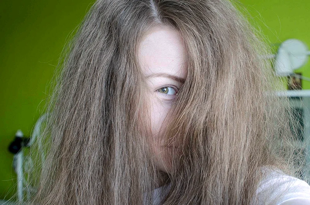 Lockiges Haar