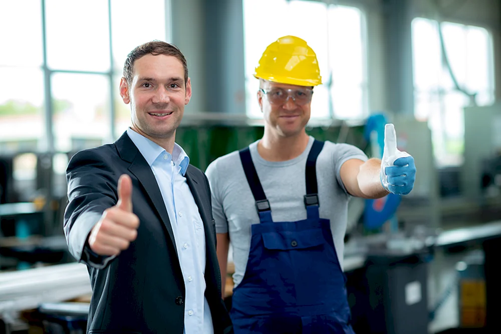 Arbeiter in der Fabrik. Overall