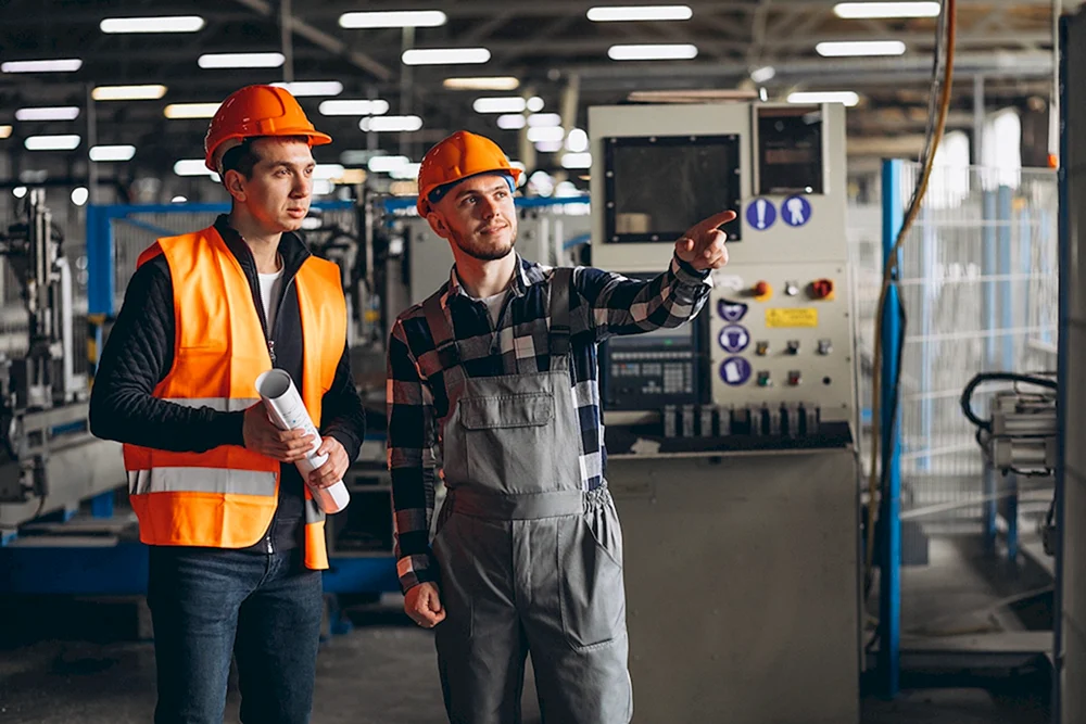 Arbeiter in der Fabrik