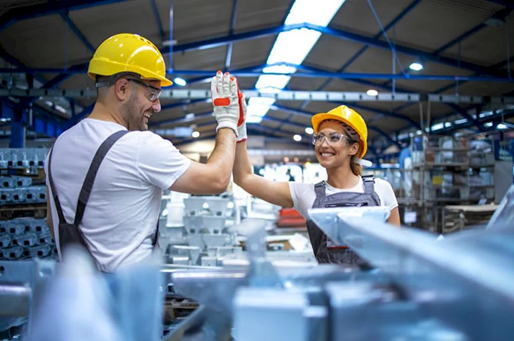 Arbeiter in der Fabrik