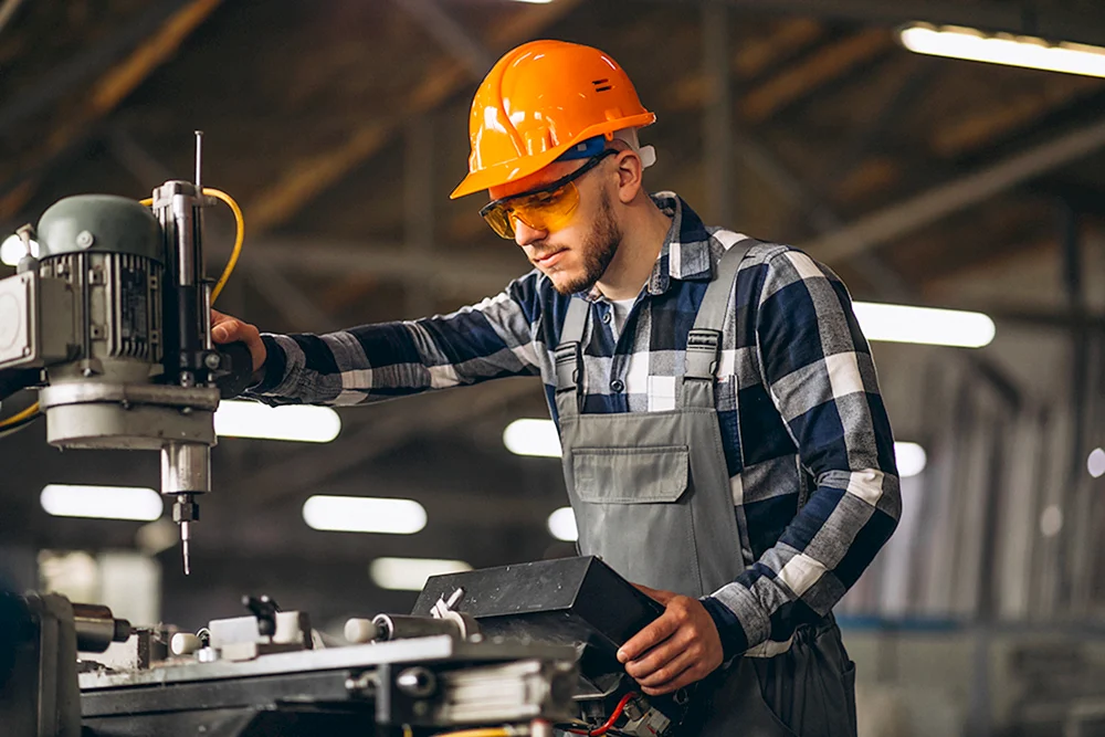 Arbeiter in der Fabrik