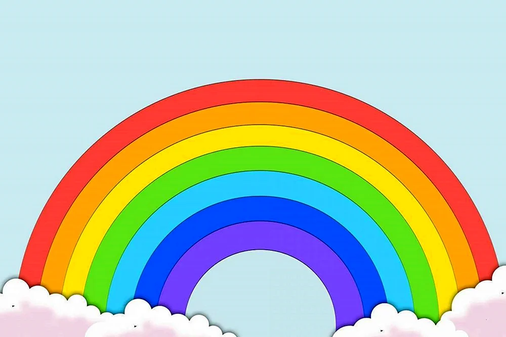 Regenbogen Zeichnung für Kinder