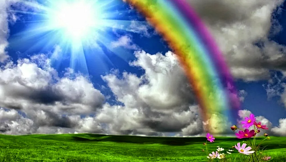 Regenbogen im Himmel