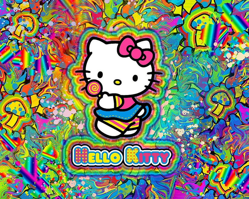 Hippie Malerei psychedelisch Elena