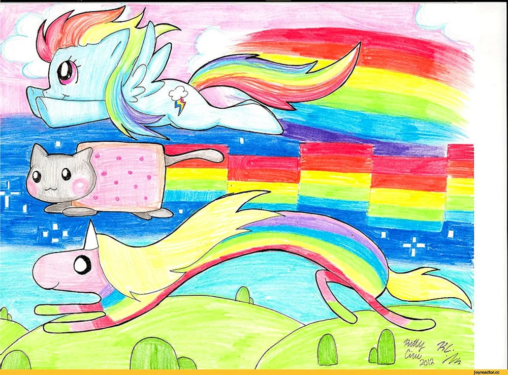 Regenbogen Zeichnung für Kinder
