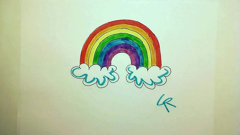 Regenbogen zeichnen indie KID