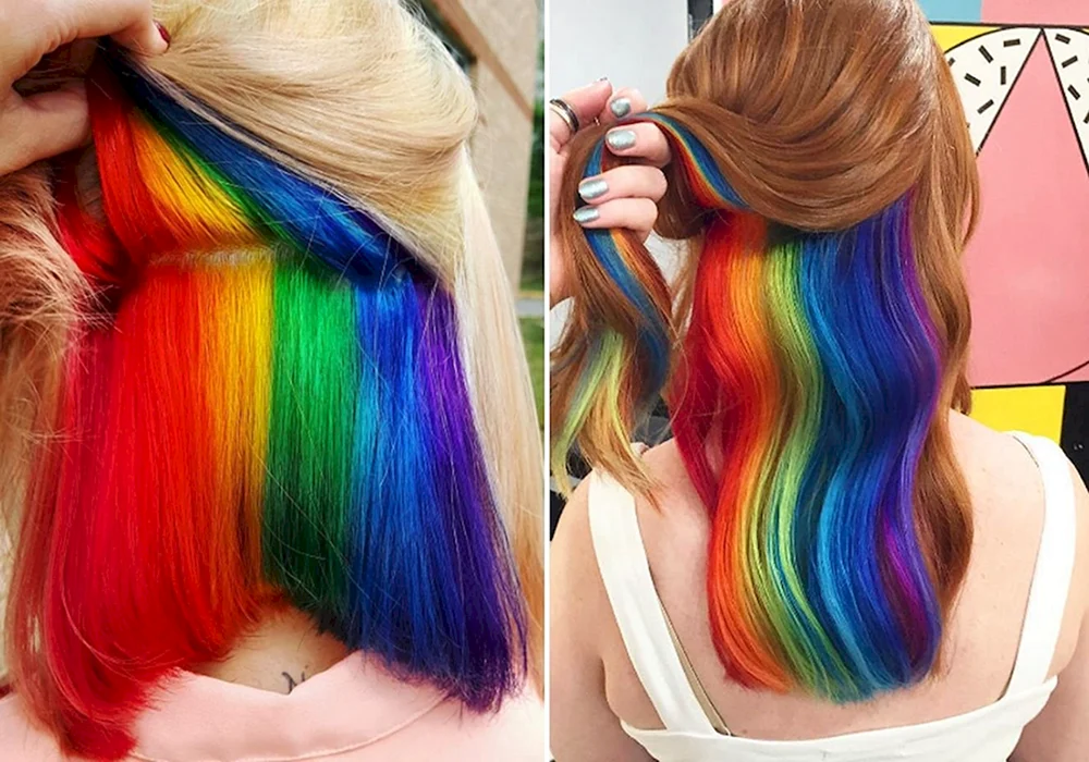 Versteckte Haarfärbung