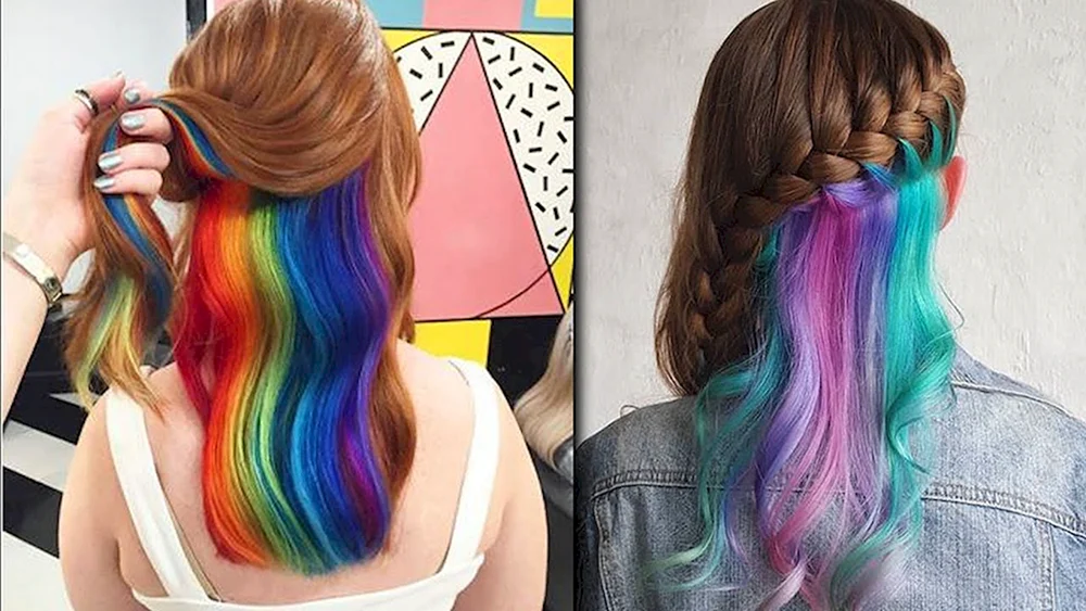 Rainbow hair
