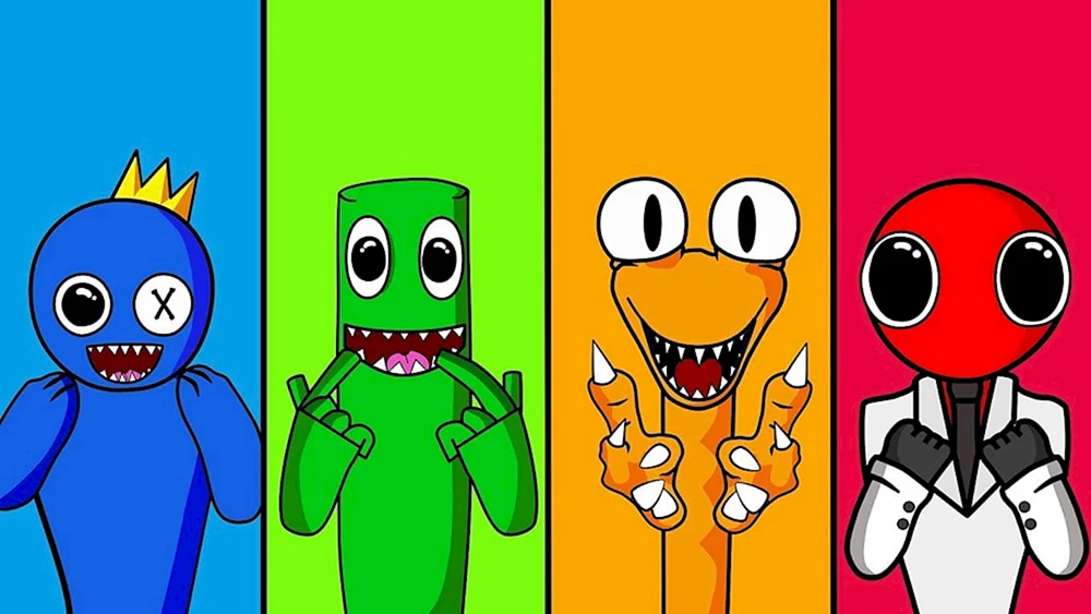 Rainbow friends roblox blau