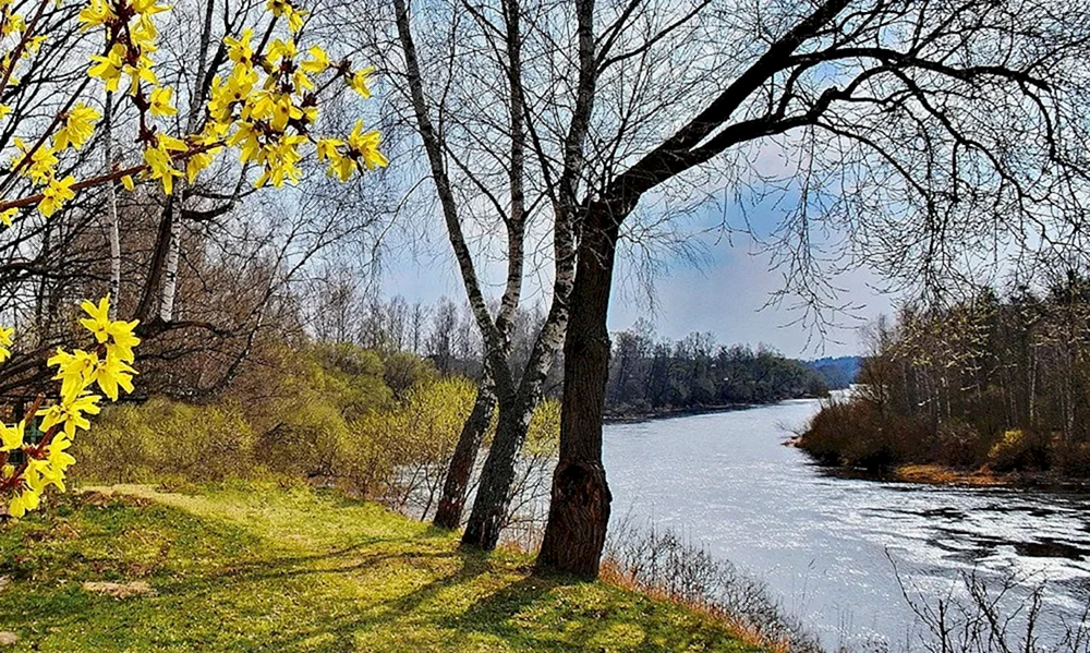 „Vorfrühling in Abramtsevo“ Levitan