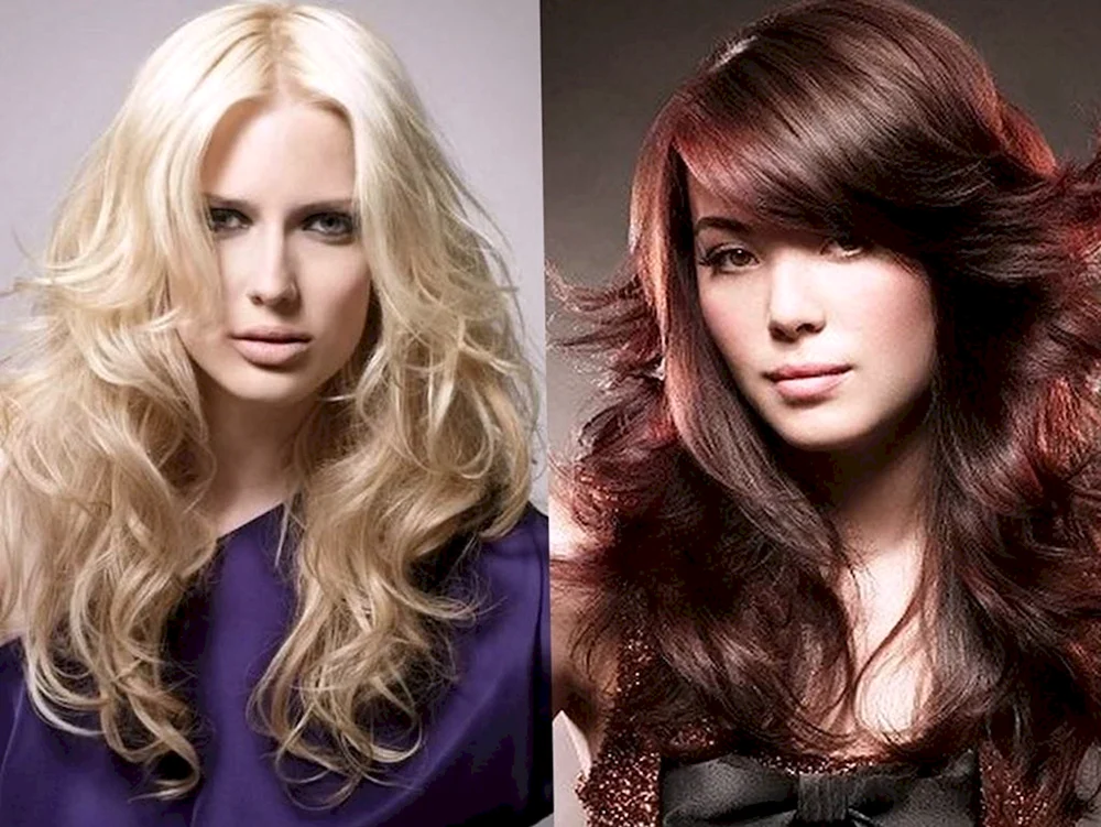 Schmeichelnder Rhapsody Haarschnitt auf langem Haar ohne Pony