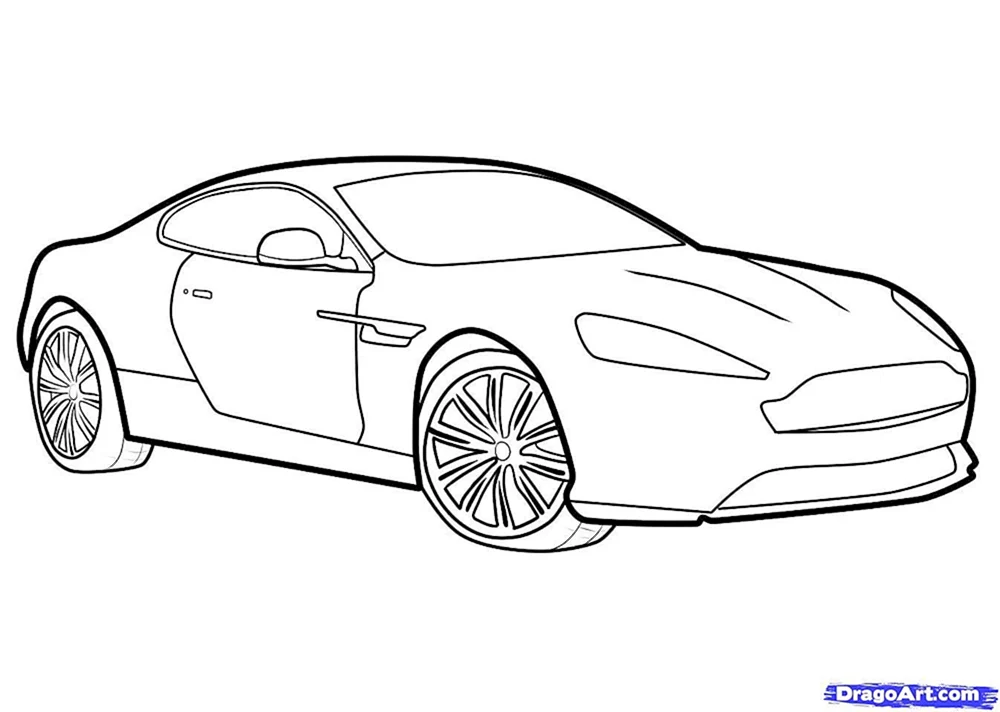 Aston Martin ausmalen