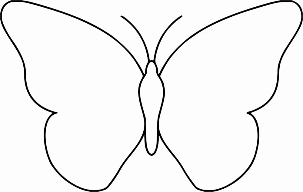 Schmetterlingsschablone zum Ausschneiden