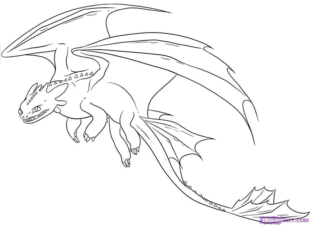 Drache zum Skizzieren