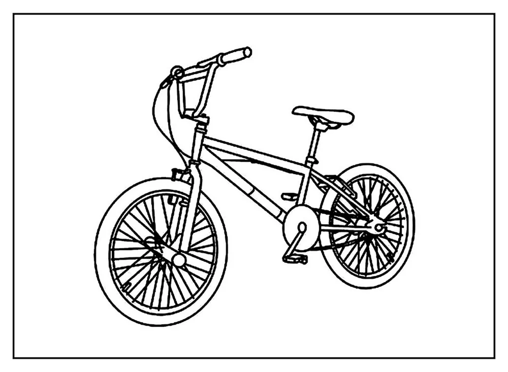 Fahrrad ausmalen