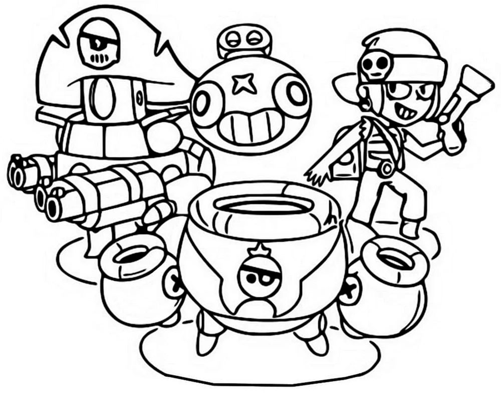 Färbung Brawl Stars Mega Box