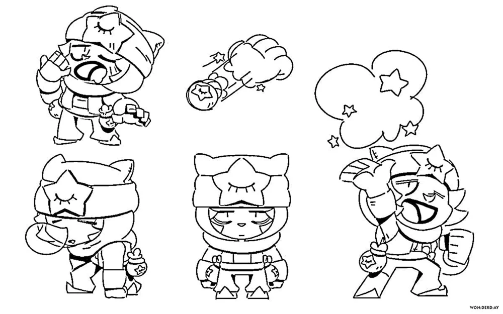 Brawl Stars Malbuch Sandy