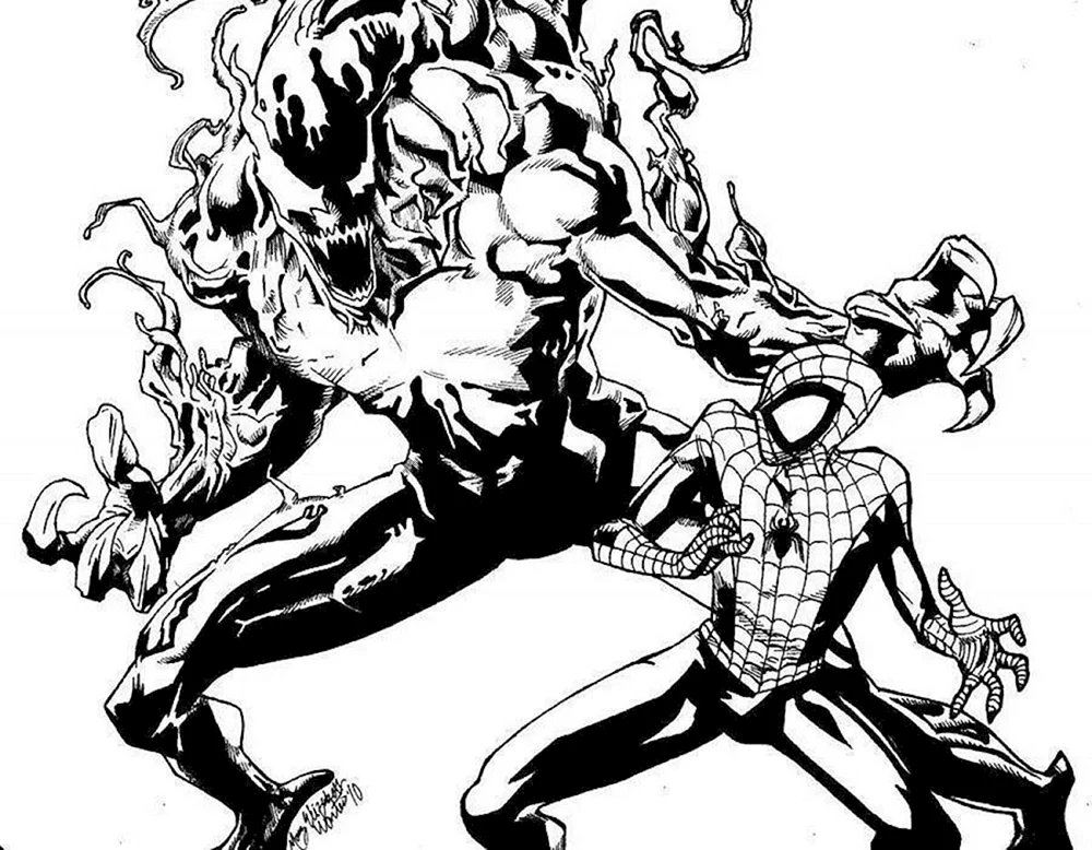 Spider-Man und Venom Malbuch