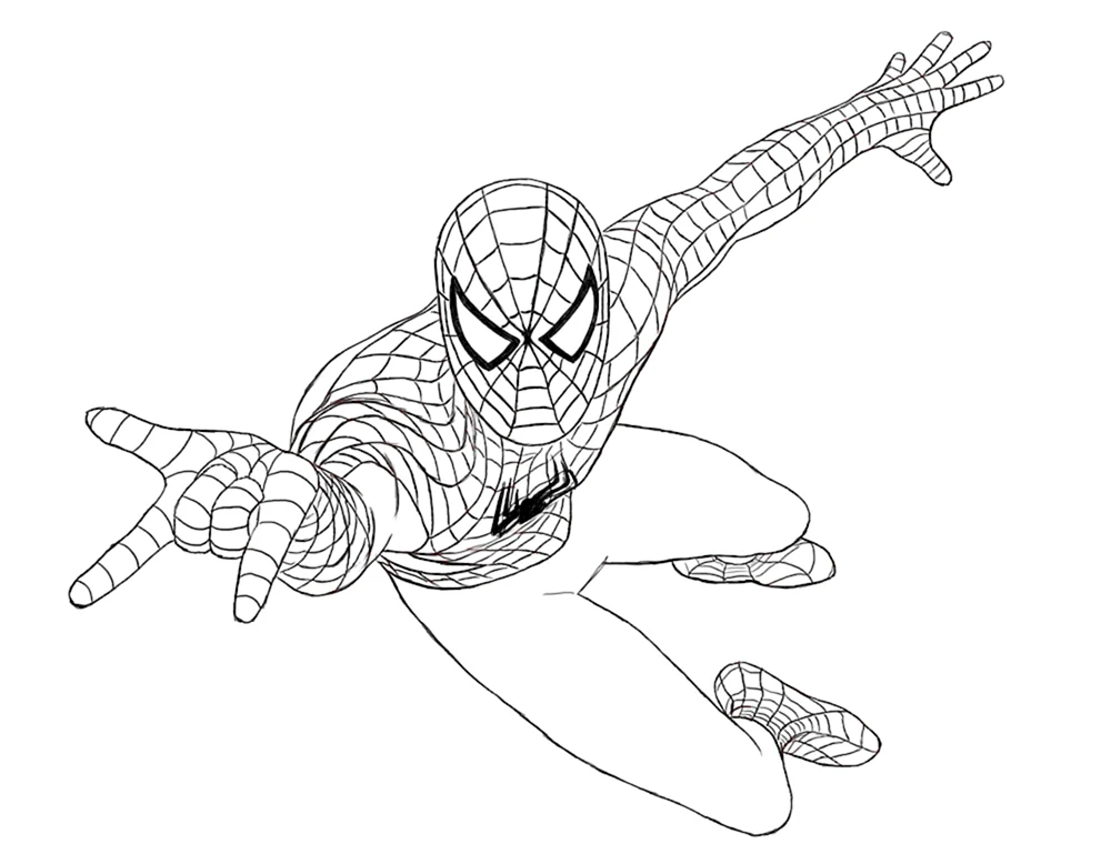 Spiderman ausmalen