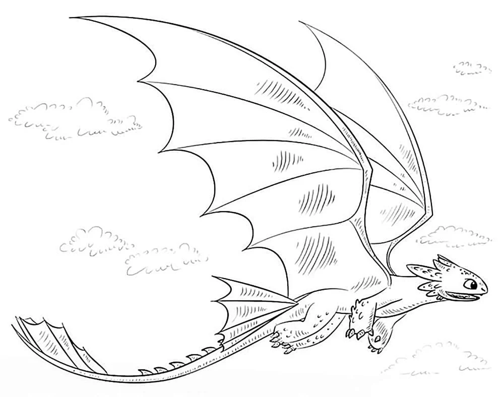 Drache Nachtschatten ausmalen