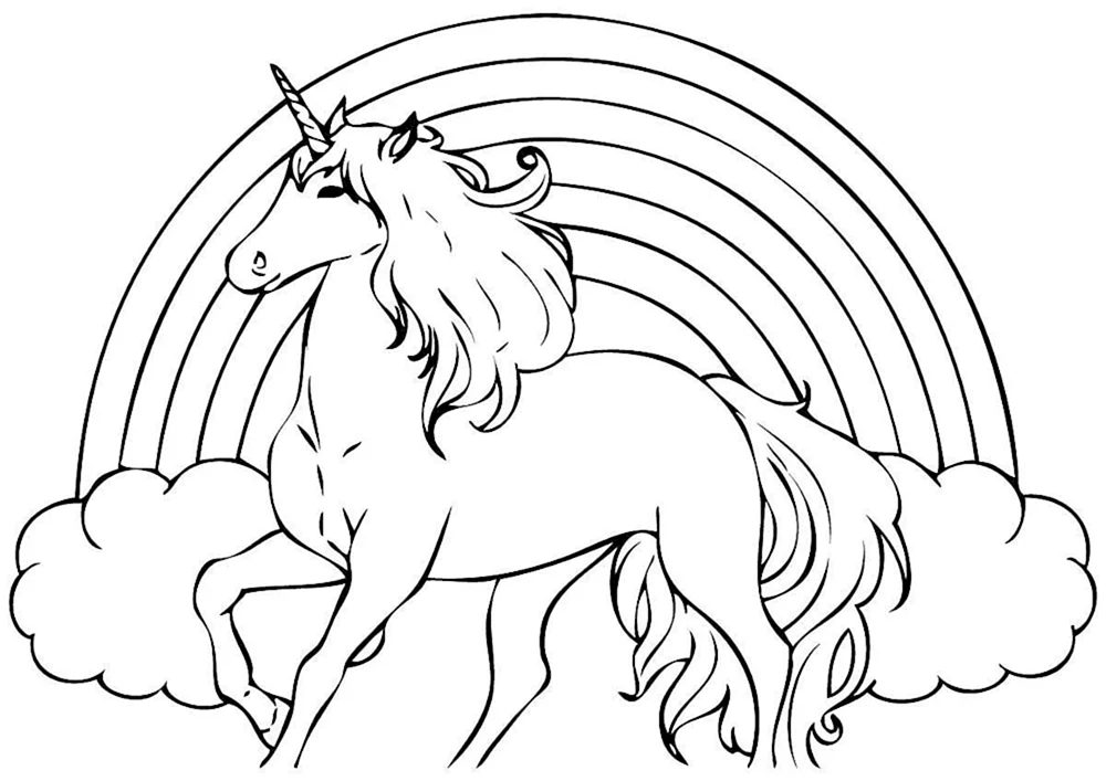 Einhorn Zeichnung zum Zeichnen