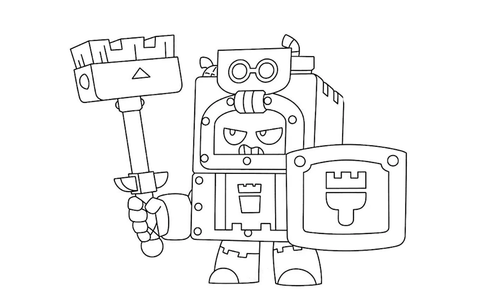 Brawl Stars Malvorlage Sandy