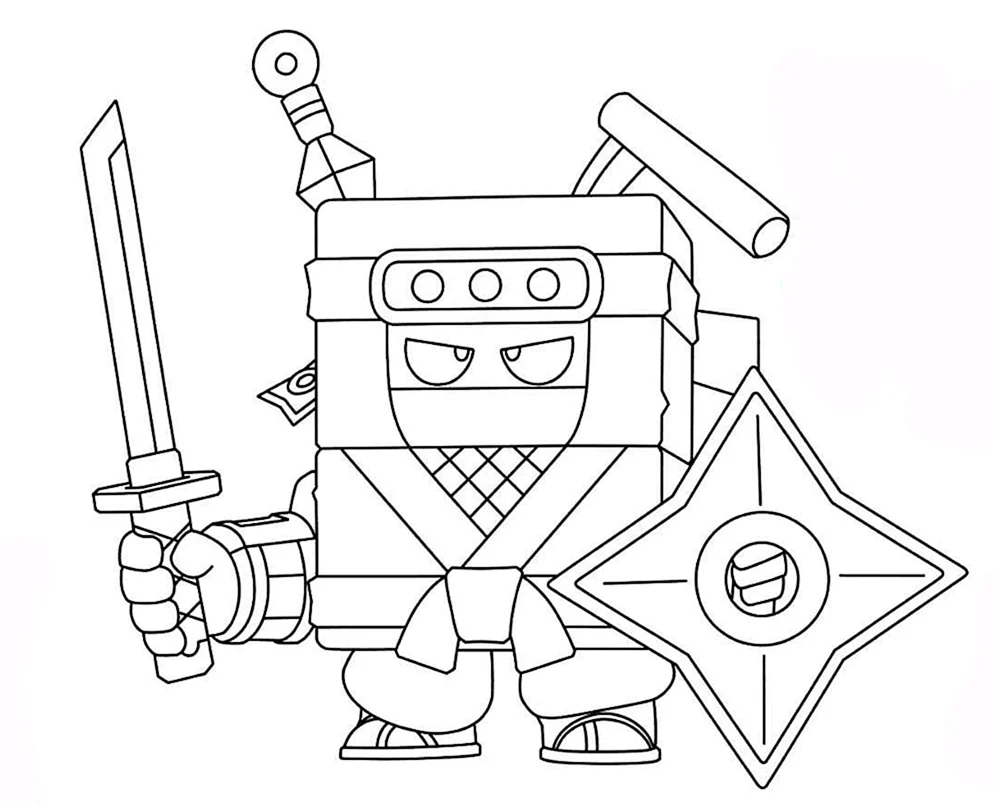 Malbuch Brawl Stars Leon
