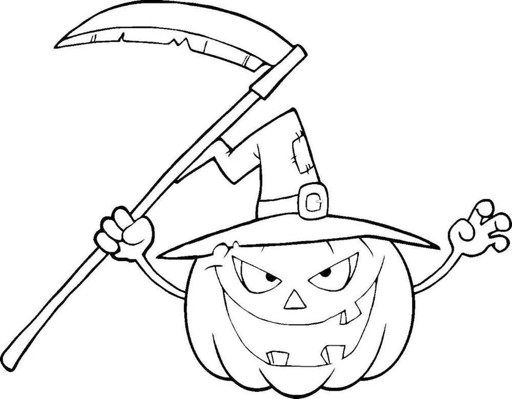 Kürbis Halloween Ausmalbilder