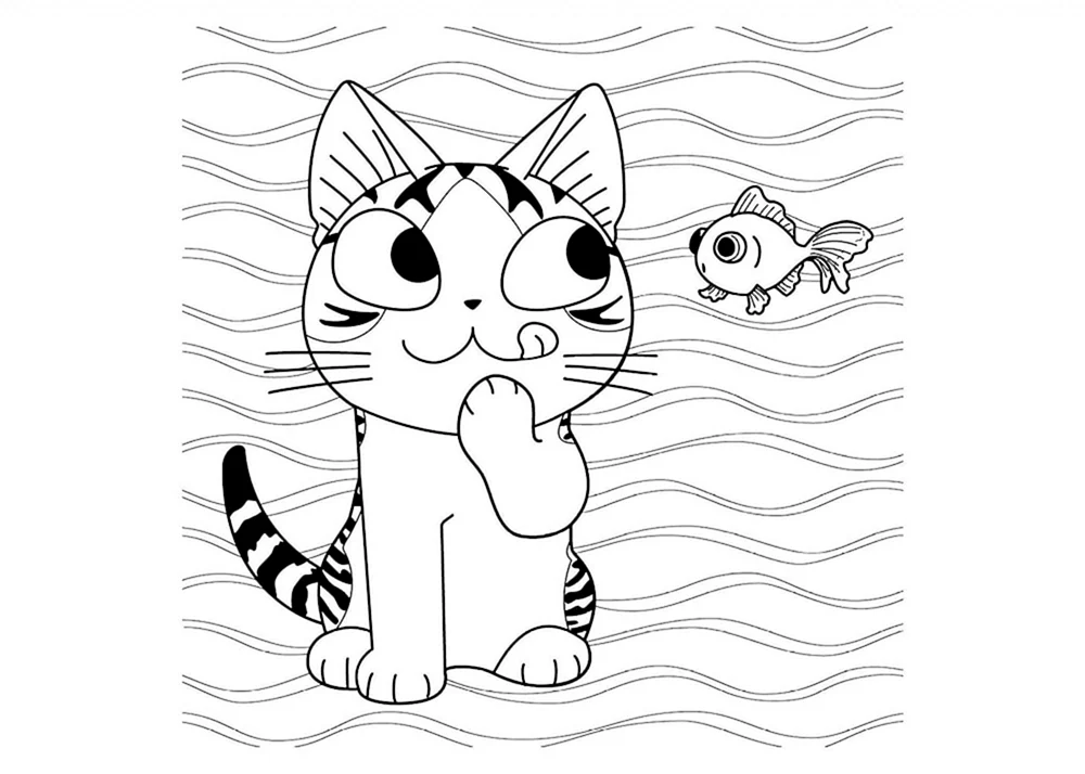Katze ausmalen